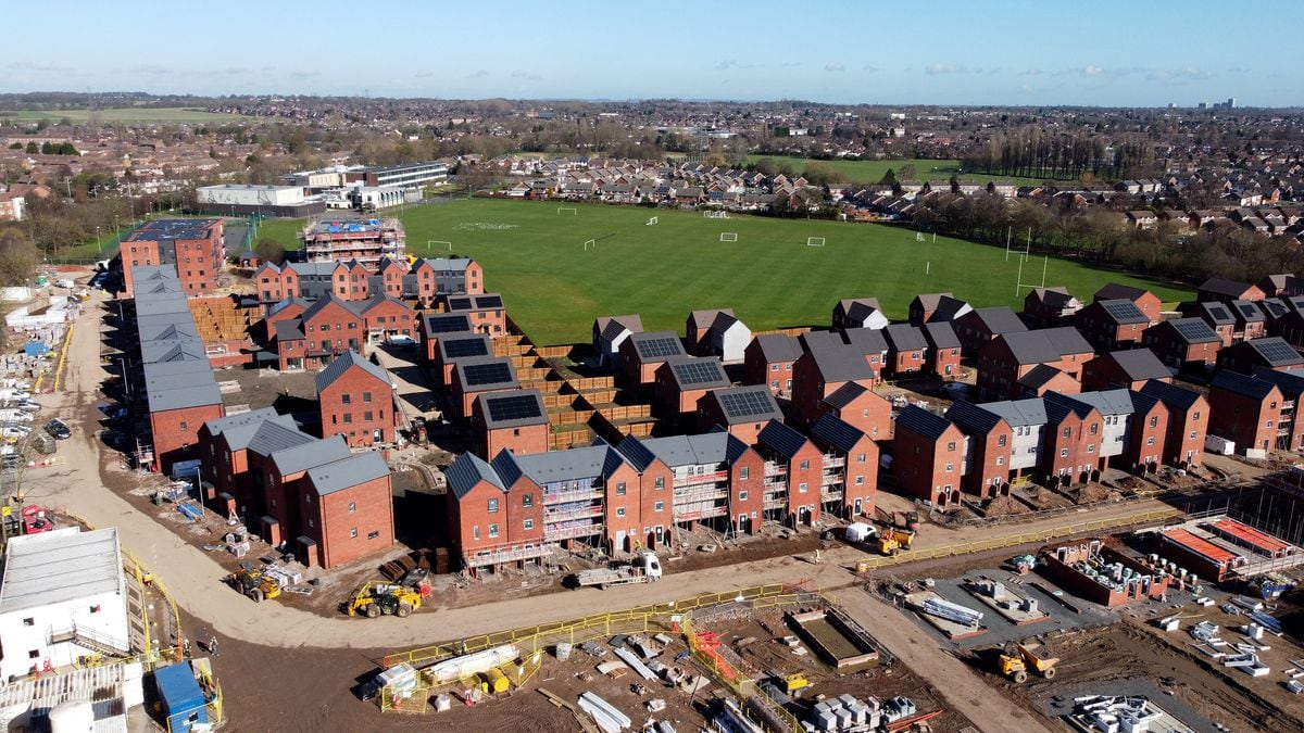 Building work continues on new £34 million housing estate in