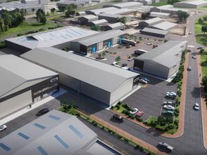 An artist's impression of the planned industrial site at Burntwood Business Park