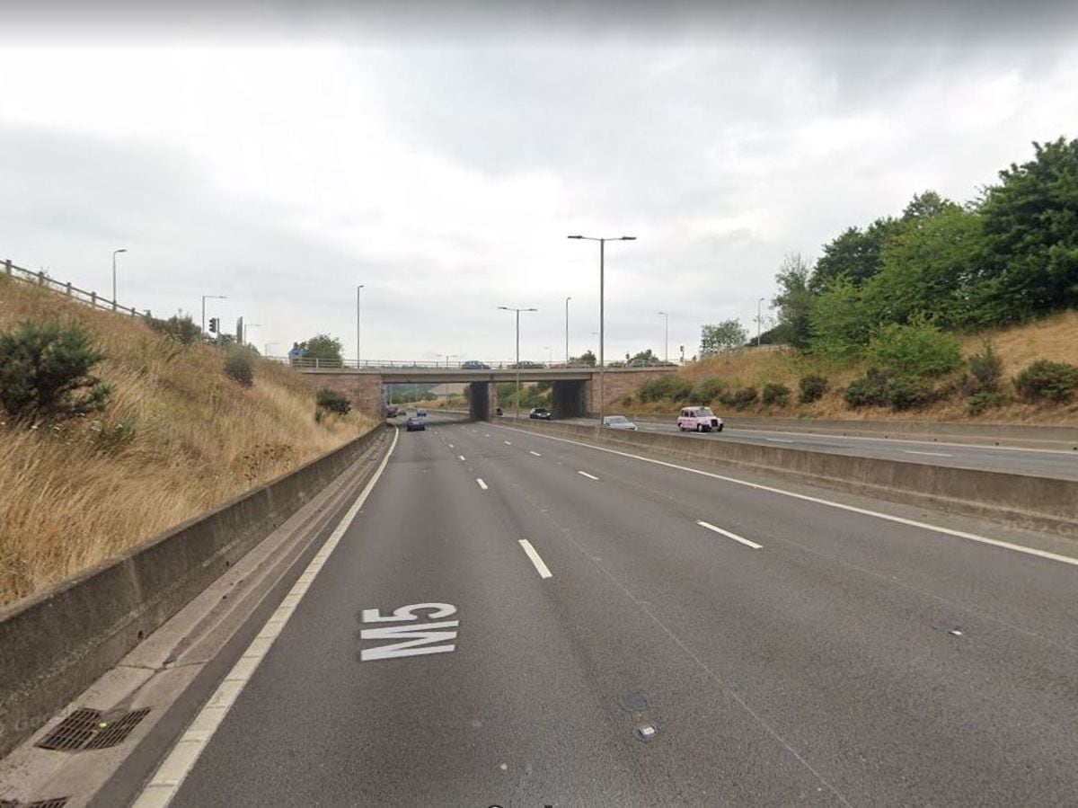 The M5 northbound at junction 4. Photo: Google
