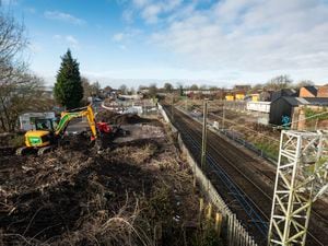 Work is underway to build a new railway station in Willenhall. PIC: West Midlands Combined Authority