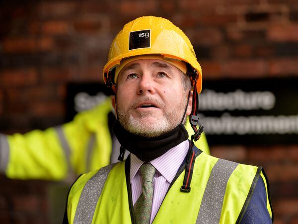 Chris Pincher MP pictured during a visit to Wolverhampton last year
