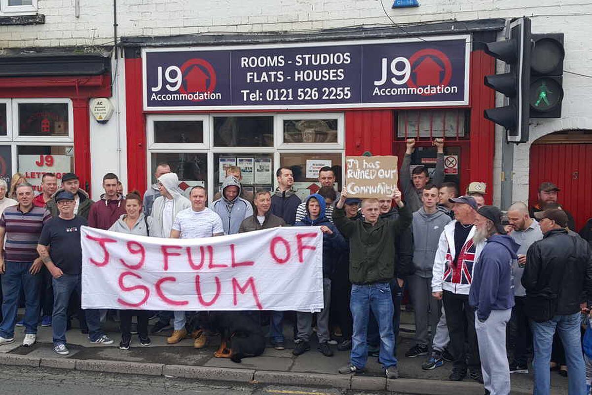 'It's become a cesspit of druggies and drunks': Darlaston protest at 'HMO Daddy' letting agency