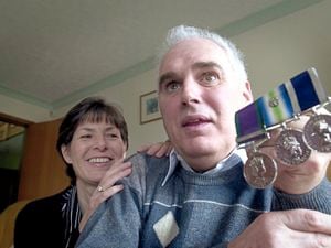Terry Bullingham with his wife Maria, in Smethwick 