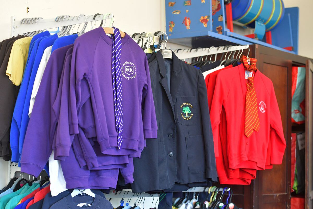 Some of the uniforms available in the shop