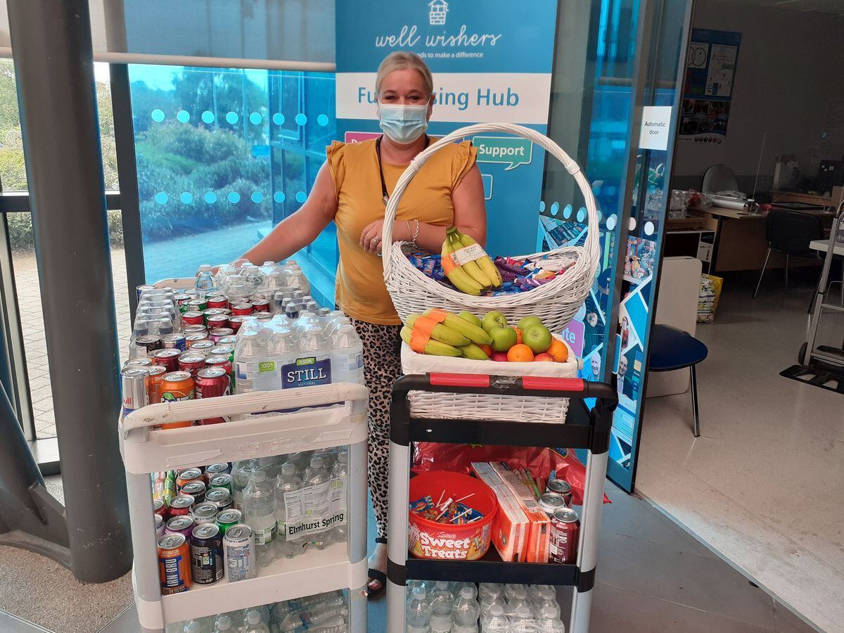 The Royal Wolverhampton NHS Trust Charity and Walsall Healthcare NHS Trust’s Well Wishers charity have been able to offer staff fruit, drinks and ice creams over the last few days
