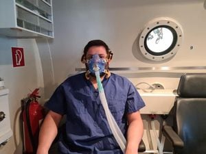 Staff at West Midlands Fire Service are benefitting from hyperbaric oxygen therapy. Photo: West Midlands Fire Service.