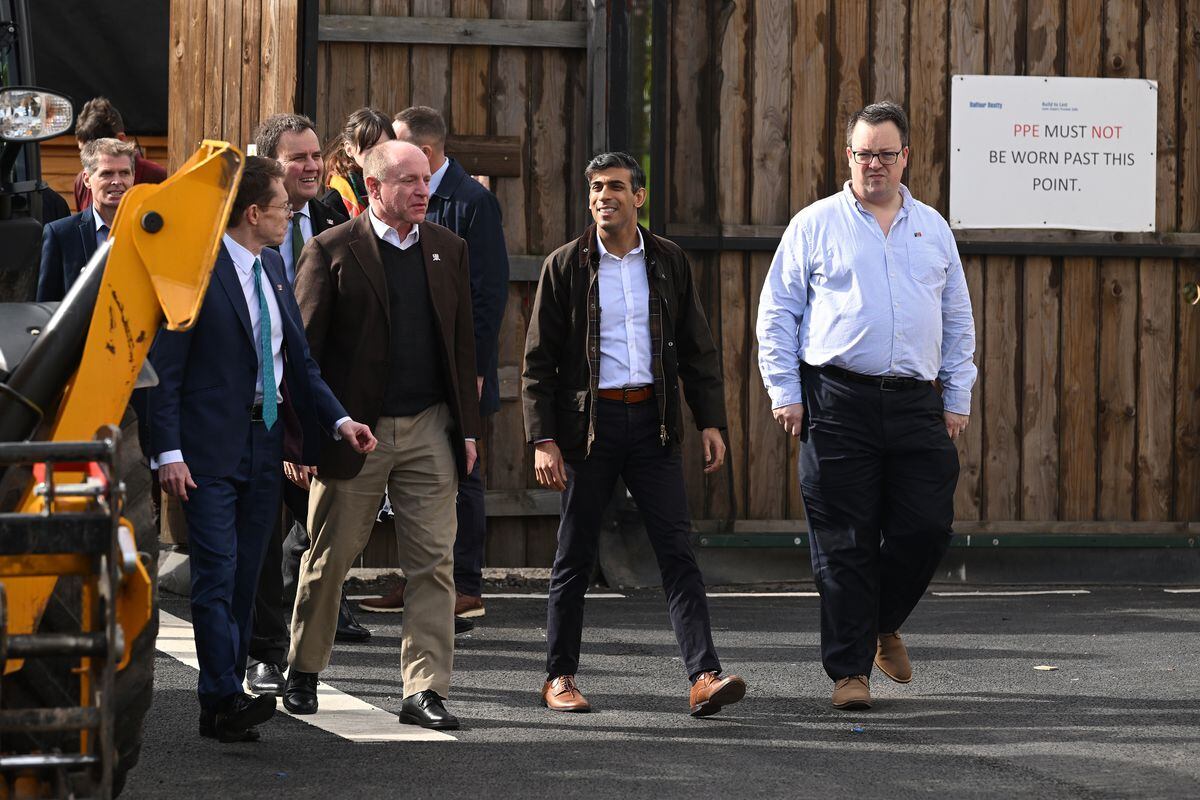 Rishi Sunak at the Black Country Living Museum with Marco Longhi MP and Mike Wood MP