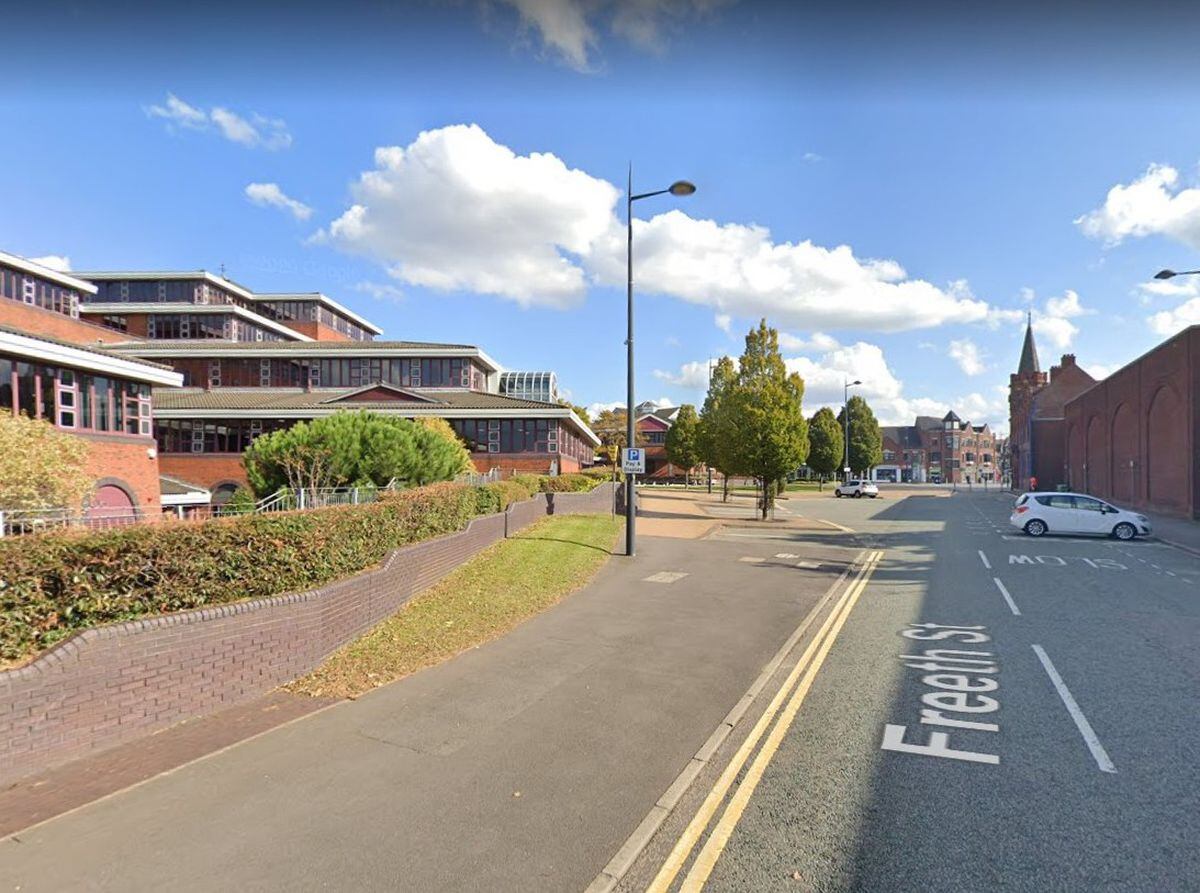 The man was declared dead at the scene after suffering a medical emergency outside Oldbury Library on Freeth Street. Photo: Google Street Map