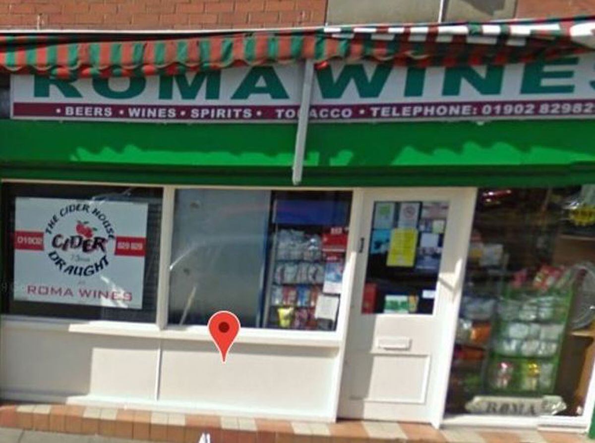 Roma Wines off licence in Pendeford Avenue, Wolverhampton. Photo: Google Street View