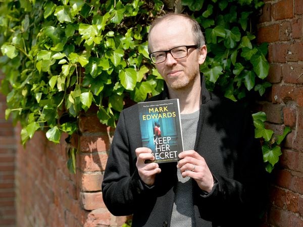 Wolverhampton author Mark Edwards with his new book, Keep Her Secret 