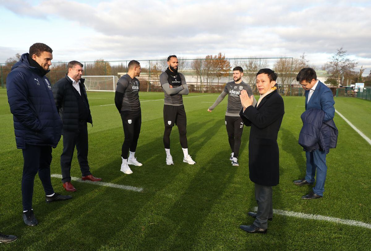 Guochuan Lai at West Bromwich Albion's training ground. Photo: Adam Fradgley/West Bromwich Albion FC via Getty Images