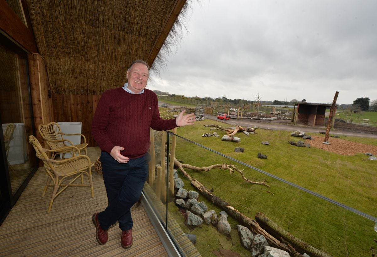 Safari park managing director Chris Kelly in one of the new lodges