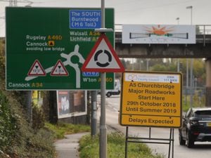 Roadworks in Churchbridge, Cannock, will be ramped up next week