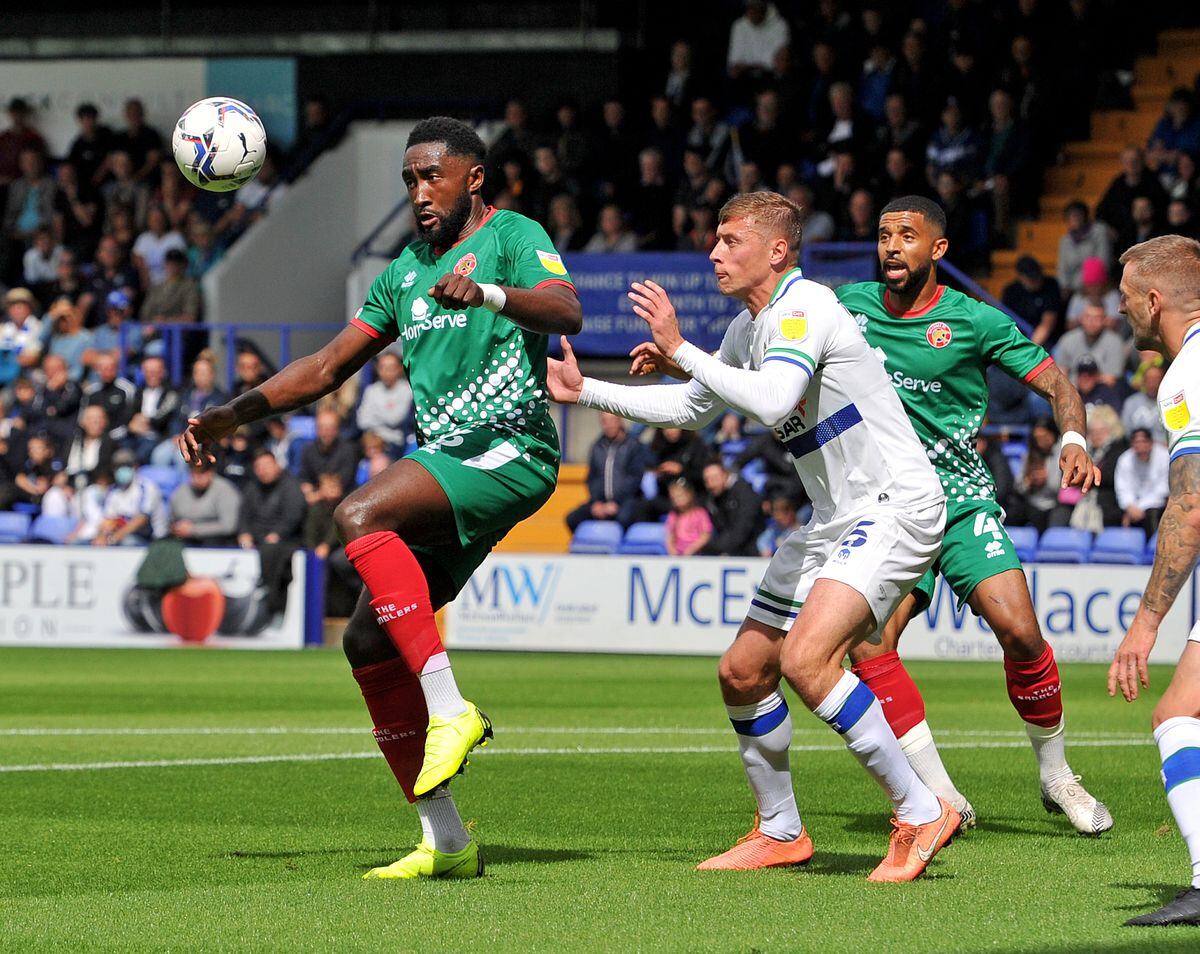 SPORT COPYRIGHT MNA MEDIA TIM THURSFIELD 07/08/21 .TRANMERE ROVERS V WALSALL.Manny Monthe.
