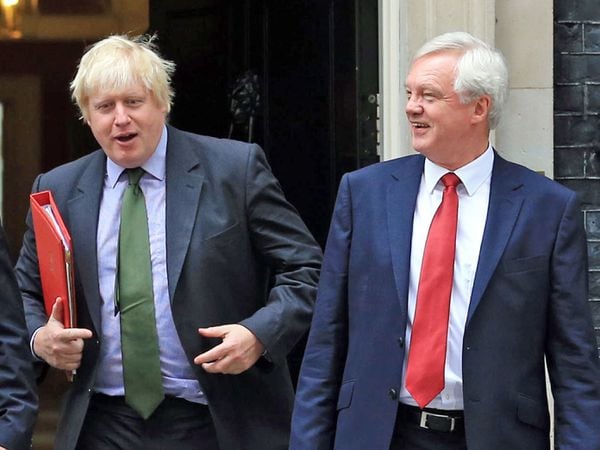Boris Johnson and David Davis