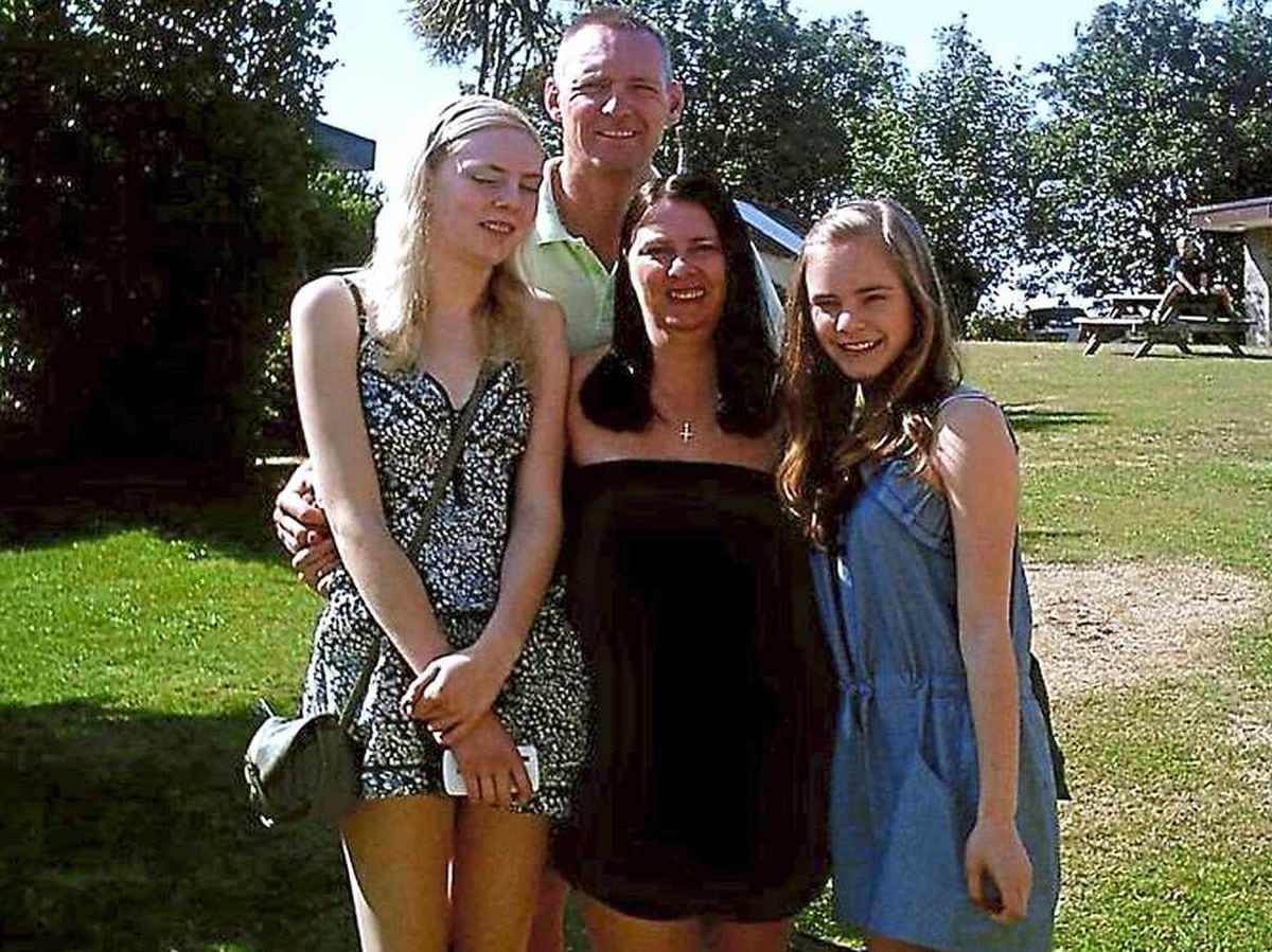Wayne leaves behind his wife Clare and two daughters, Natasha, aged 23, and Chloe, 19