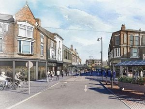 Artist impressions of Market Place and Union Street, for illustrative purposes only.