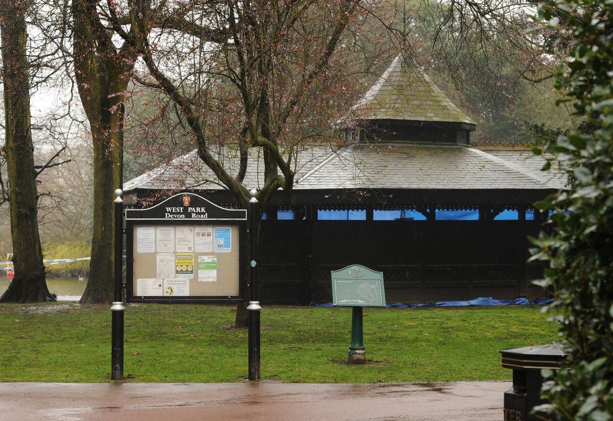 The pavilion in West Park where Viktorija met her killer