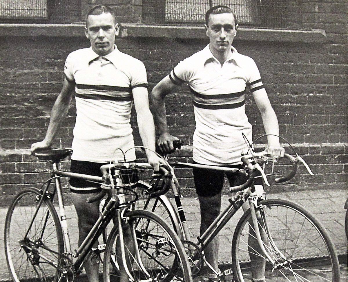 Percy Stallard, left, pictured in the 1940s