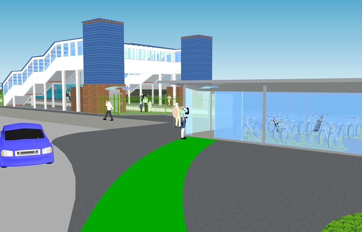 An artist's impression of what the new Willenhall Railway Station will look like. Photo: West Midlands Rail Executive.