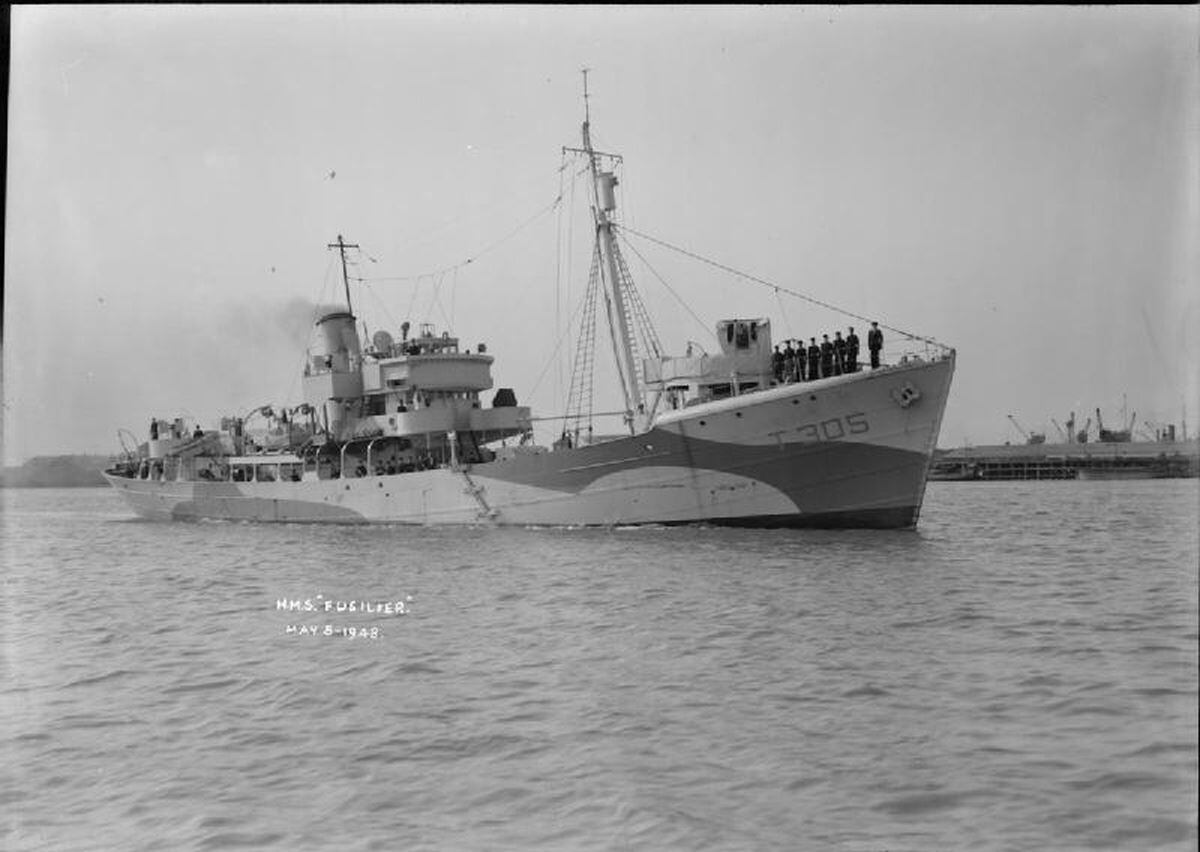 Simeon's ship in World War Two - HMS Fusilier 