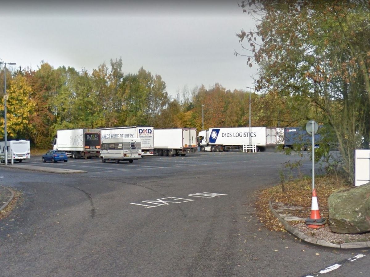 The TVs were stolen from a lorry on the M6 Services at Stafford. Photo: Google Street Map
