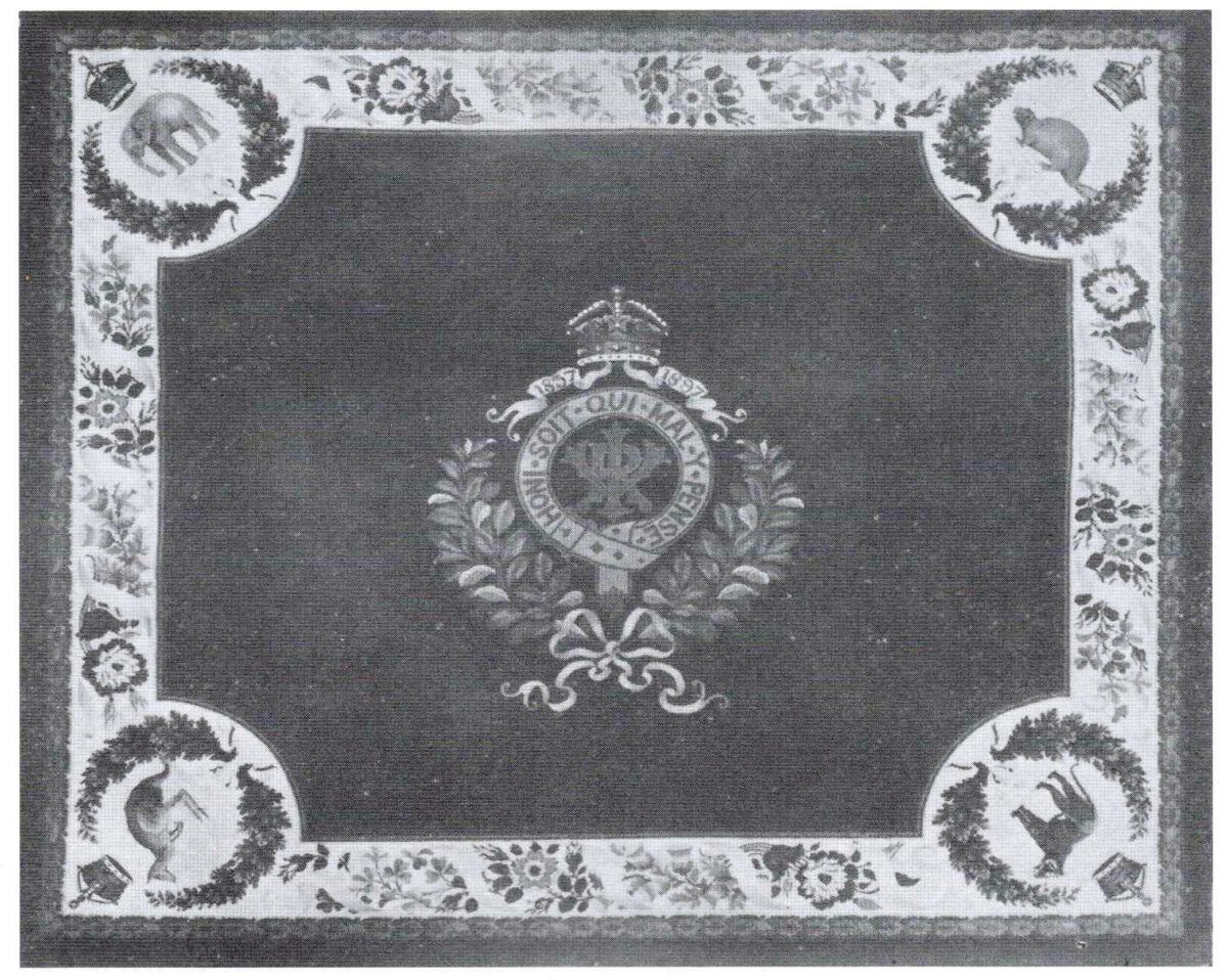 The 1897 Diamond Jubilee carpet.
