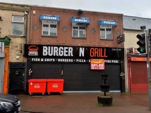 Brierley Hill, Burger N Grill, on the High Street. 