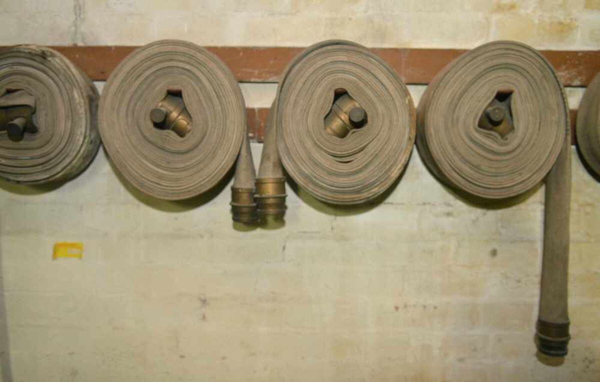 Old fire hoses left in the station