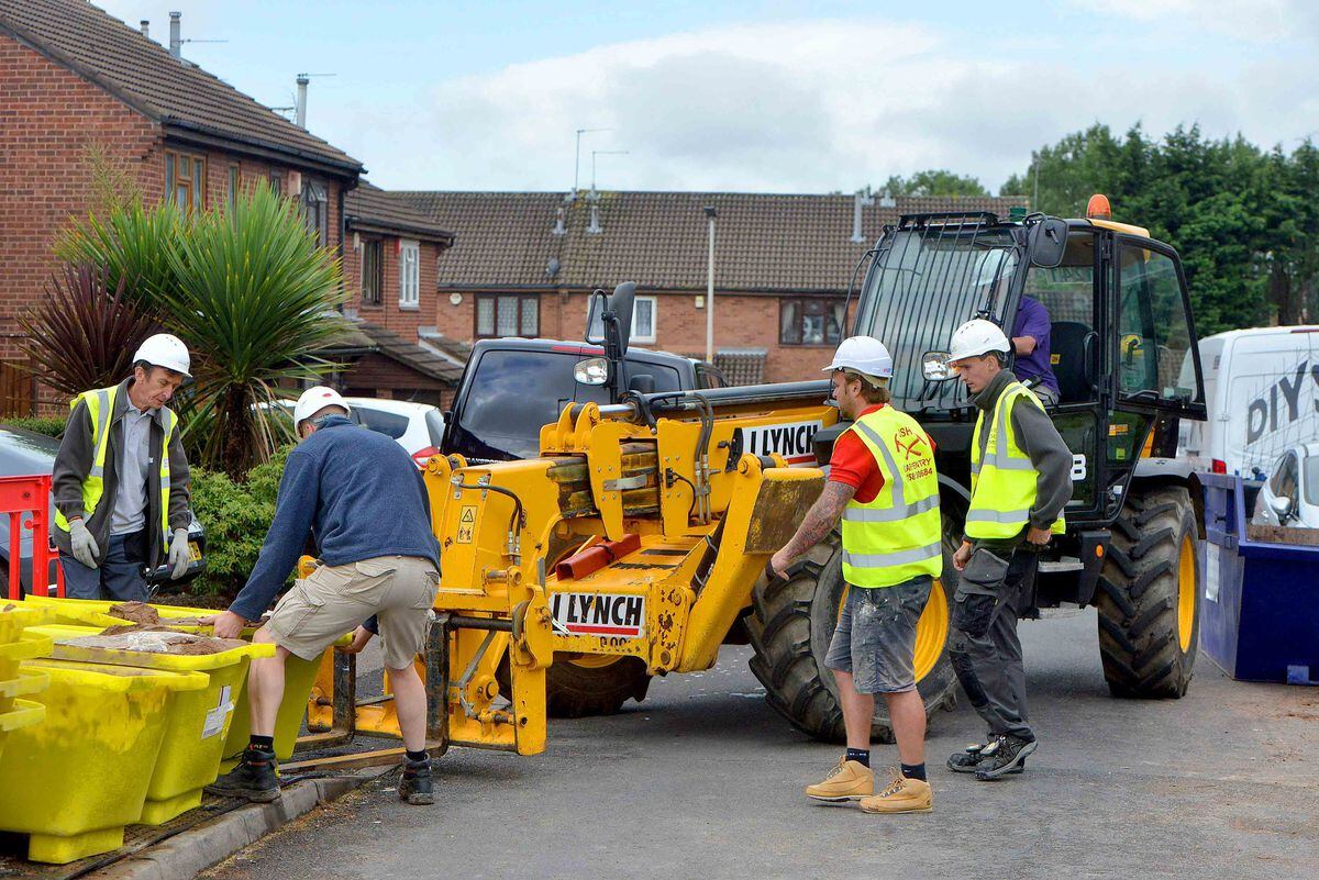 It is all hands on deck as work gathers pace