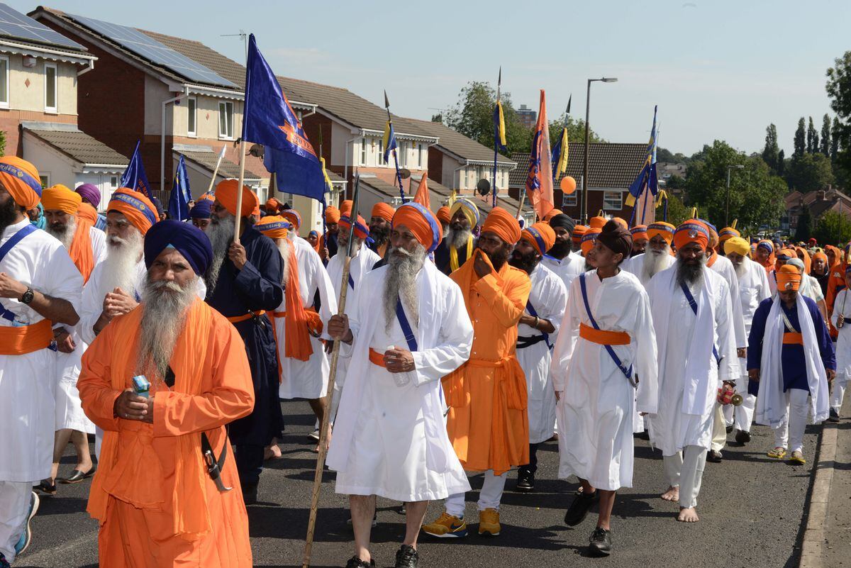 The parade to mark the 550th birthday of Guru Nanak Dev Ji 
