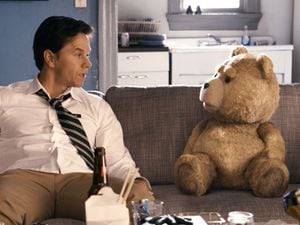 Mark Wahlberg and Seth MacFarlane star in Ted