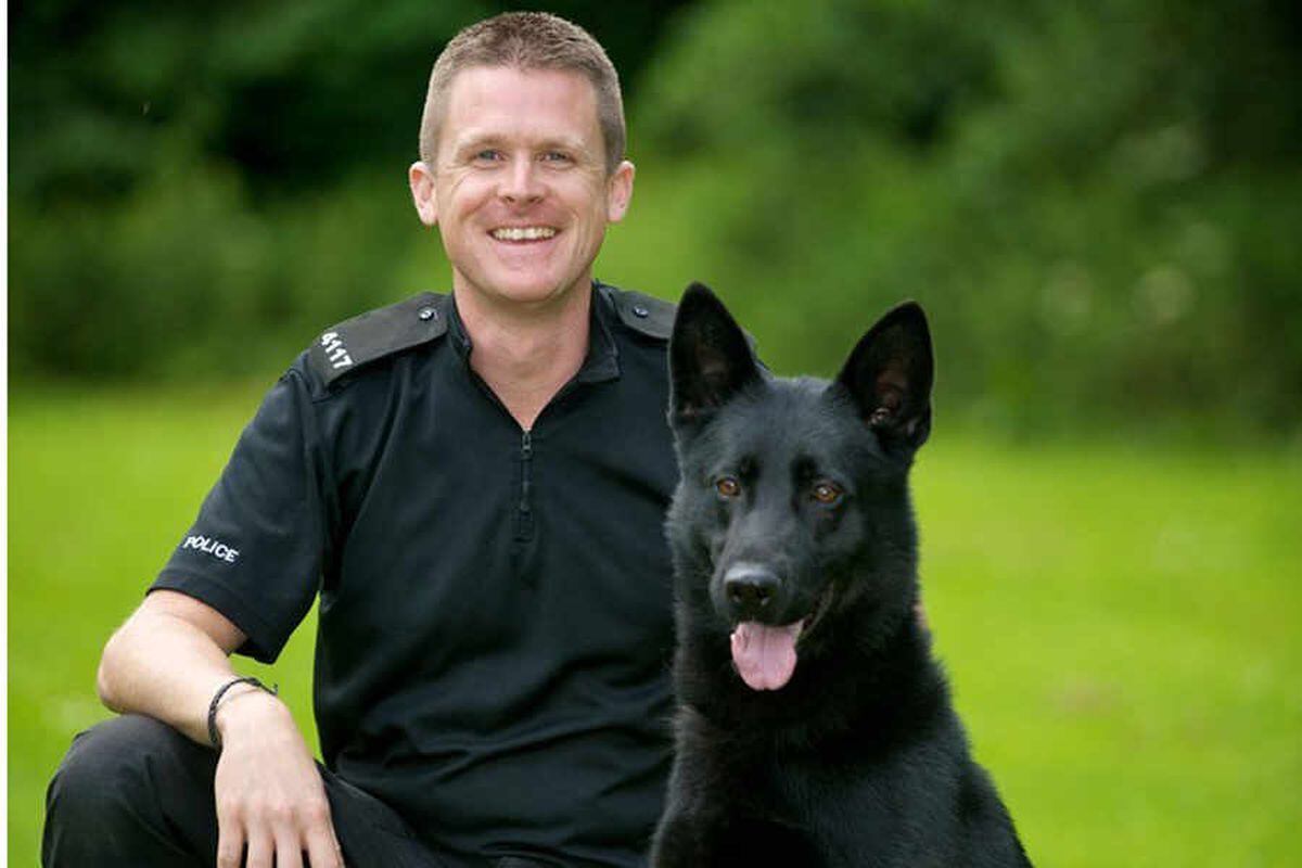 Police dog follows blood trail to save woman's life