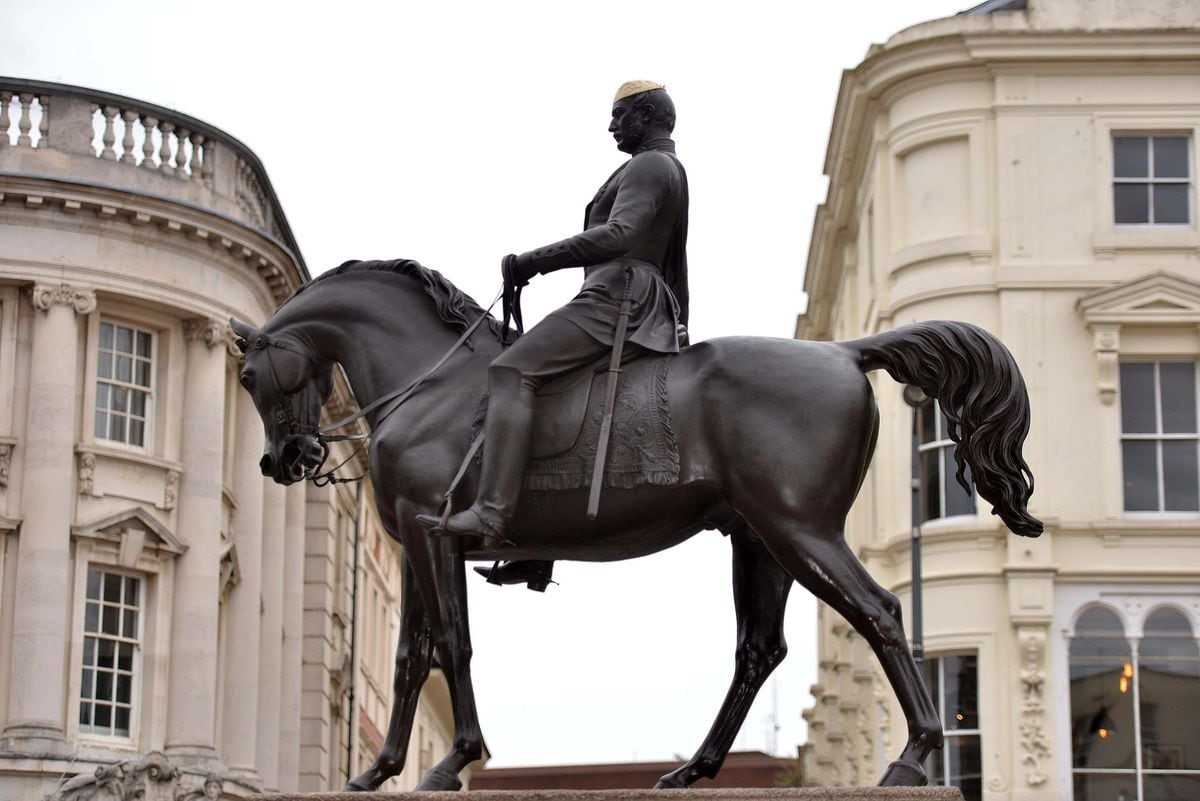 The statue of Prince Albert in Wolverhampton's Queen Square