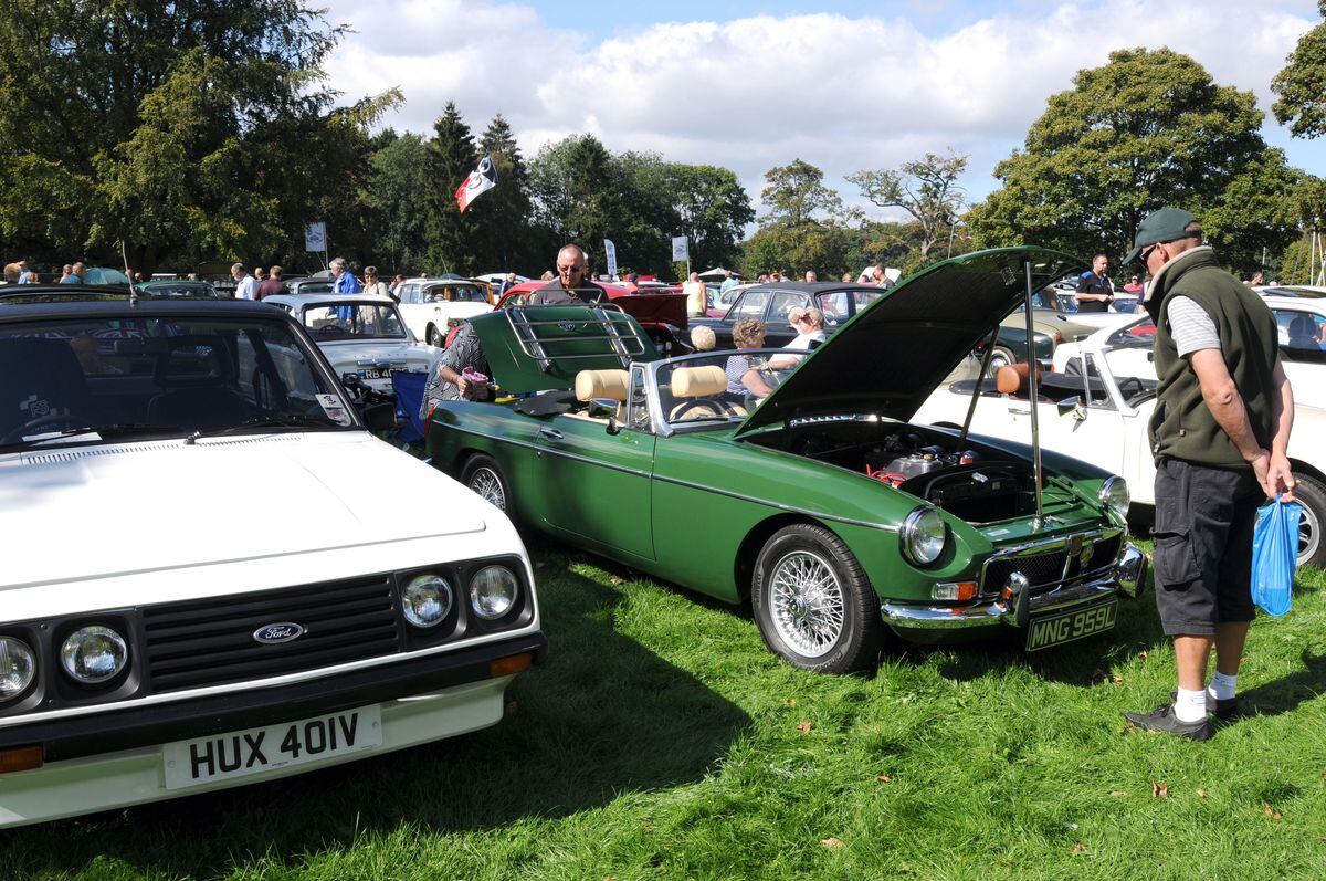 The classic car show at Himley, near Dudley