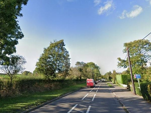 The A519 in Slindon. Photo: Google.