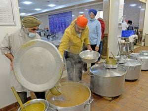 The work goes on at Guru Nanak Gurdwara Smethwick to continue to feed people at the Langar kitchen despite rising costs
