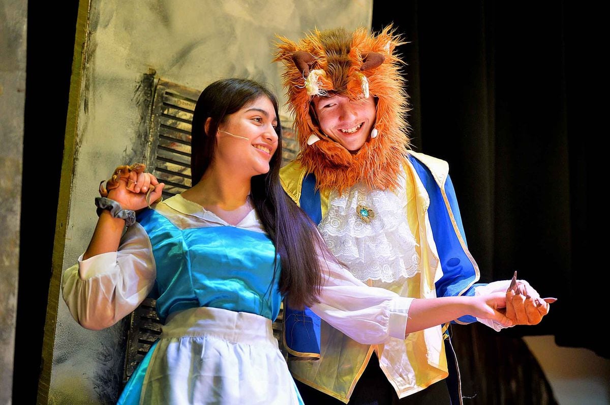 Shaan Bahia, 14, and Josh Molloy, 15, star in Highfield School's production of Beauty and the Beast