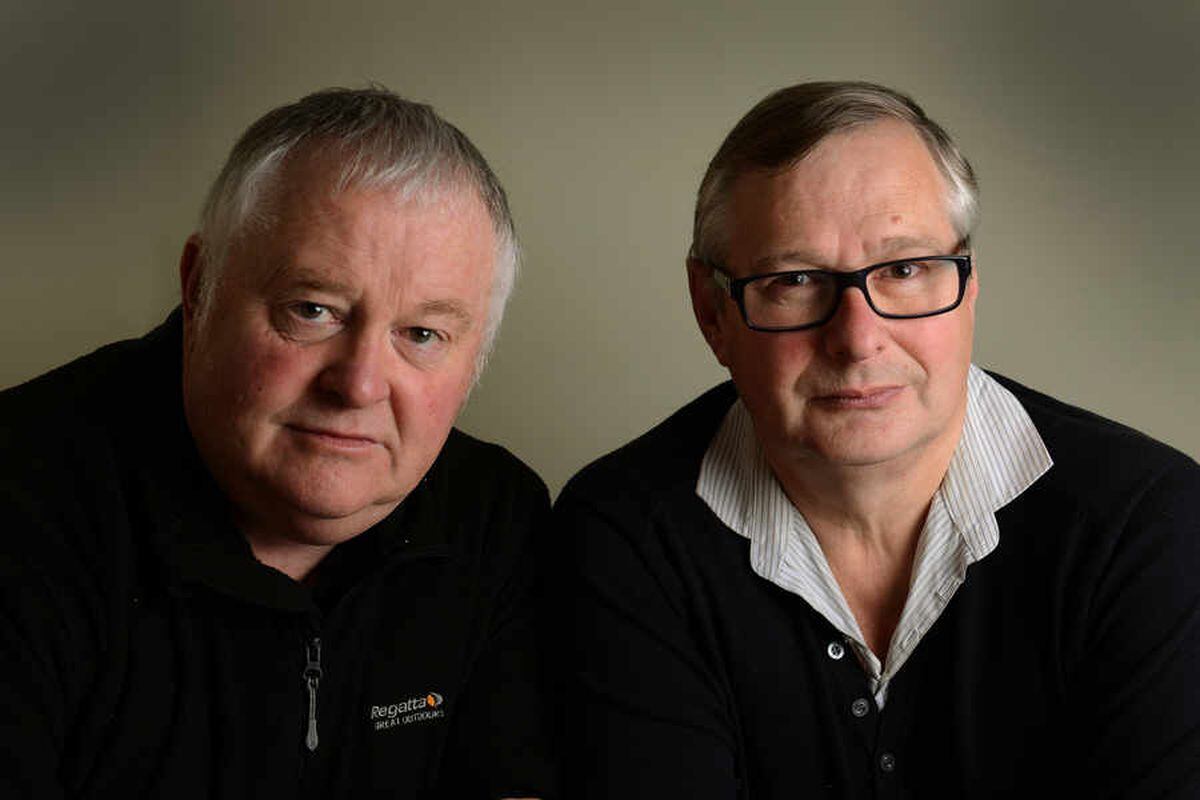 Mark Shelton and Andrew Wood, victims of historical sex abuse at Tettenhall College