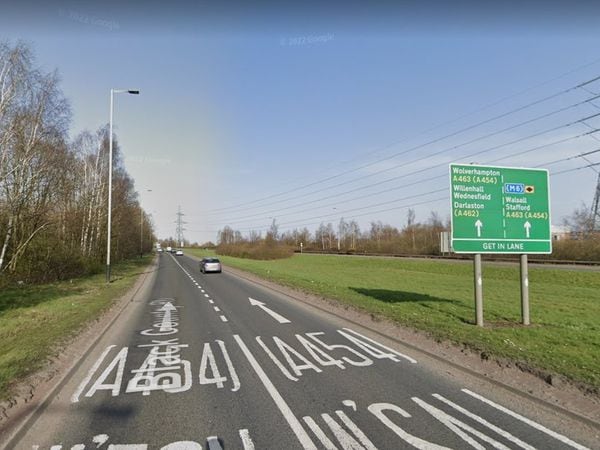 The Black Country Route eastbound will be closed between Bilston and Junction 10 of the M6. Photo: Google Street Map