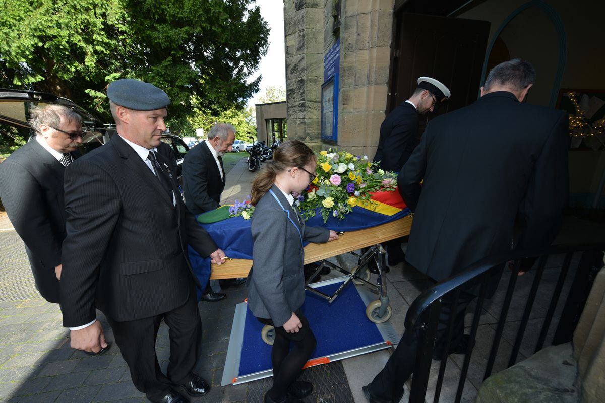 Veteran George Pratt's funeral at St Augustine's Church in Rugeley