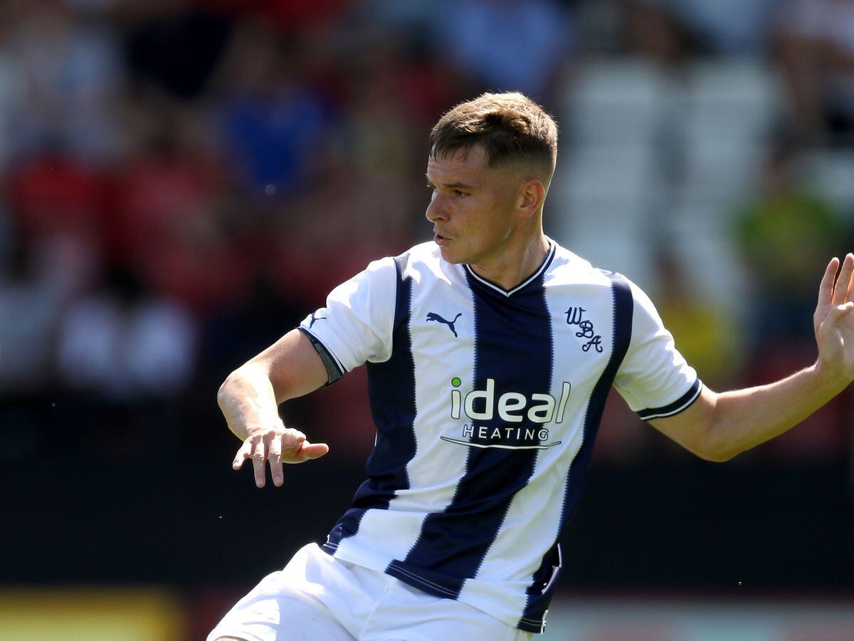 STEVENAGE, ENGLAND - JULY 09: Conor Townsend  of West Bromwich Albion at The Lamex Stadium on July 9, 2022 in Stevenage, England. (Photo by Adam Fradgley/West Bromwich Albion FC via Getty Images).