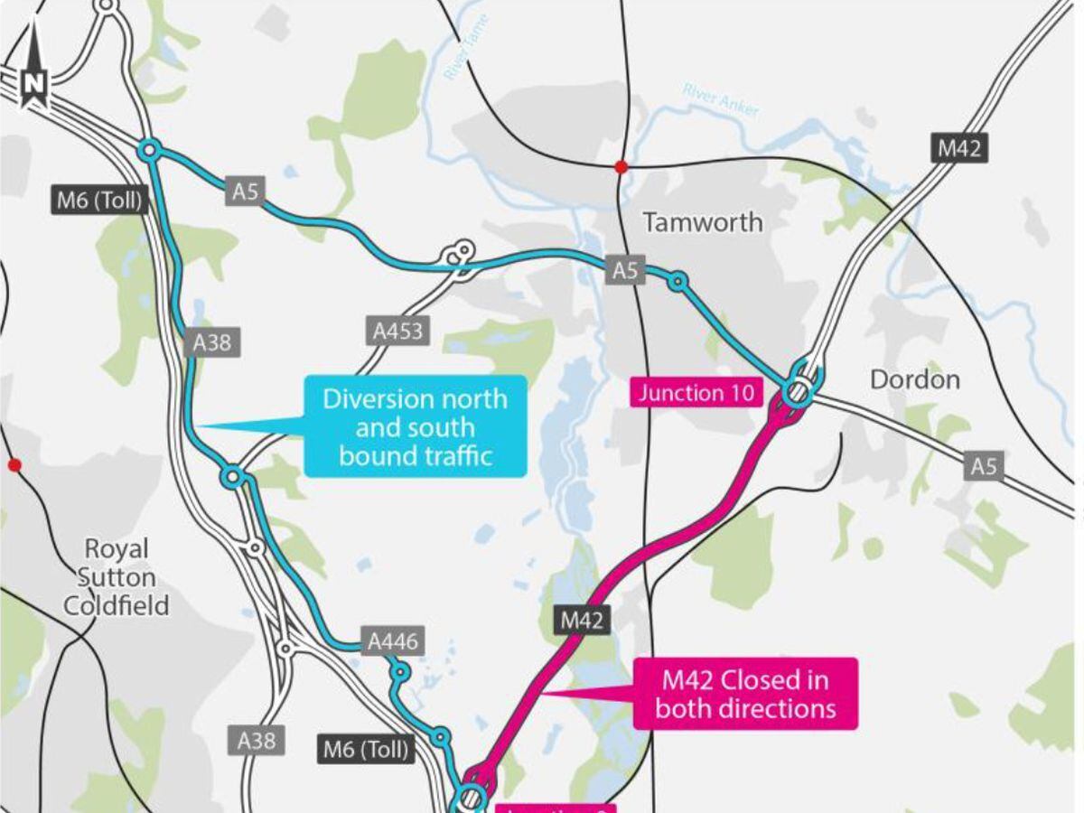 A clearly signed diversion route will be in place over the festive period.