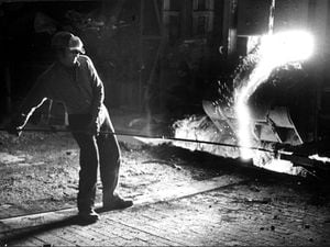 Steelworker Len Tomkinson at Round Oak in December, 1982