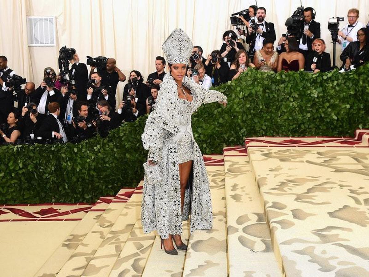 Rihanna among the stars to arrive for religious-themed Met Gala ...