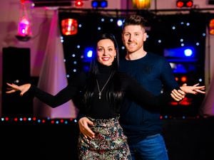Strictly Come Dancing's Amy Downen and her partner Ben Jones at their new studio Art in Motion Dance Academy in Dudley