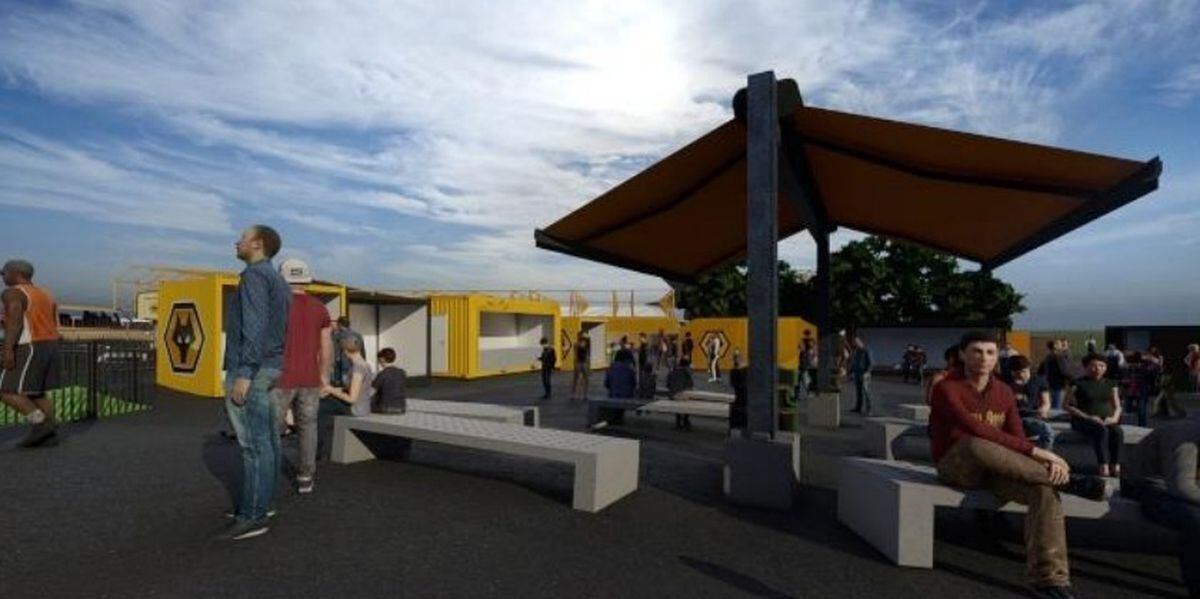 An artist's impression of how the new fan zone will look. Image: AFL Architects