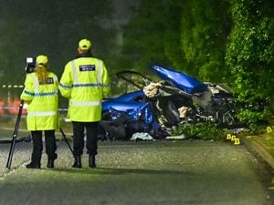 The scene of the crash on Oldbury Road, Smethwick. Photo: SnapperSK.