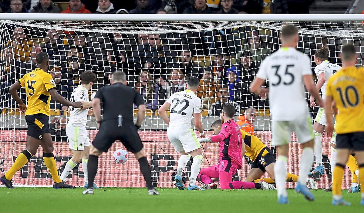 Crazy night: Wolves were at sixes and sevens in the second half – and the balance of the game tipped following the sending off of Raul Jimenez
