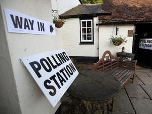 A polling station at the White Horse Inn in Priors Dean, Hampshire
